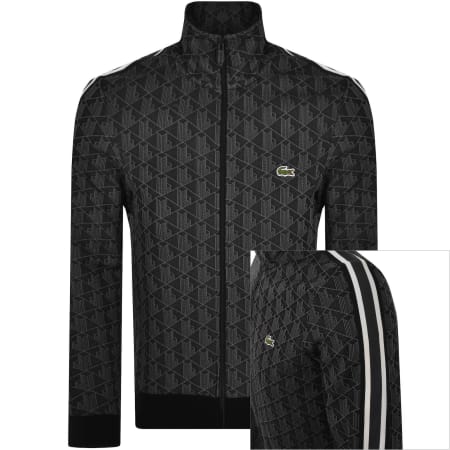 Lacoste Zip Up Sweatshirt Black | Mainline Menswear United Lacoste Zip Up Sweatshirt Black | Mainline Menswear United